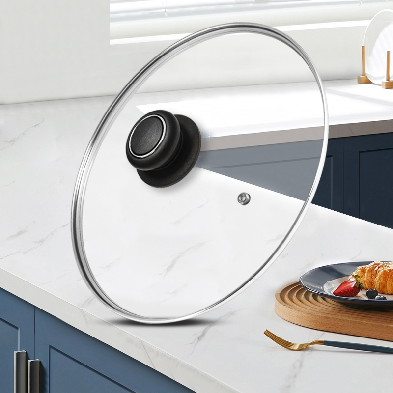 通用锅盖家用钢化玻璃盖苏泊尔爱仕达适用大小号炒锅蒸锅厨房配件