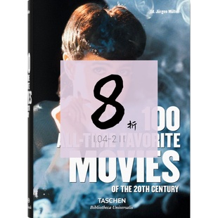 【现货】20 世纪最受欢迎的 100 部电影 100 All-Time Favorite Movies of the 20th Century 进口原版电影艺术书籍 taschen出版
