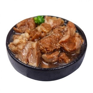 山东青州特产清真穆邦红烧牛肉罐头牛筋即食筋头巴脑500g方便速食