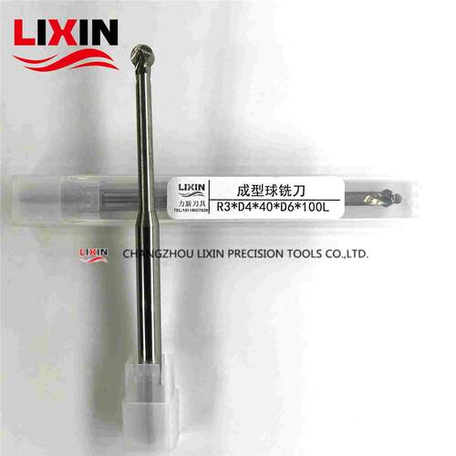 现货加长棒棒糖铣刀铝用成型球头铣刀 R3*D4*40*D6*100L 倒角铣刀