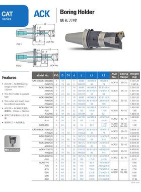 安威CAT50镗刀柄CAT50-ACK6-110 CAT50-ACK4-115 CAT50-ACK6-215