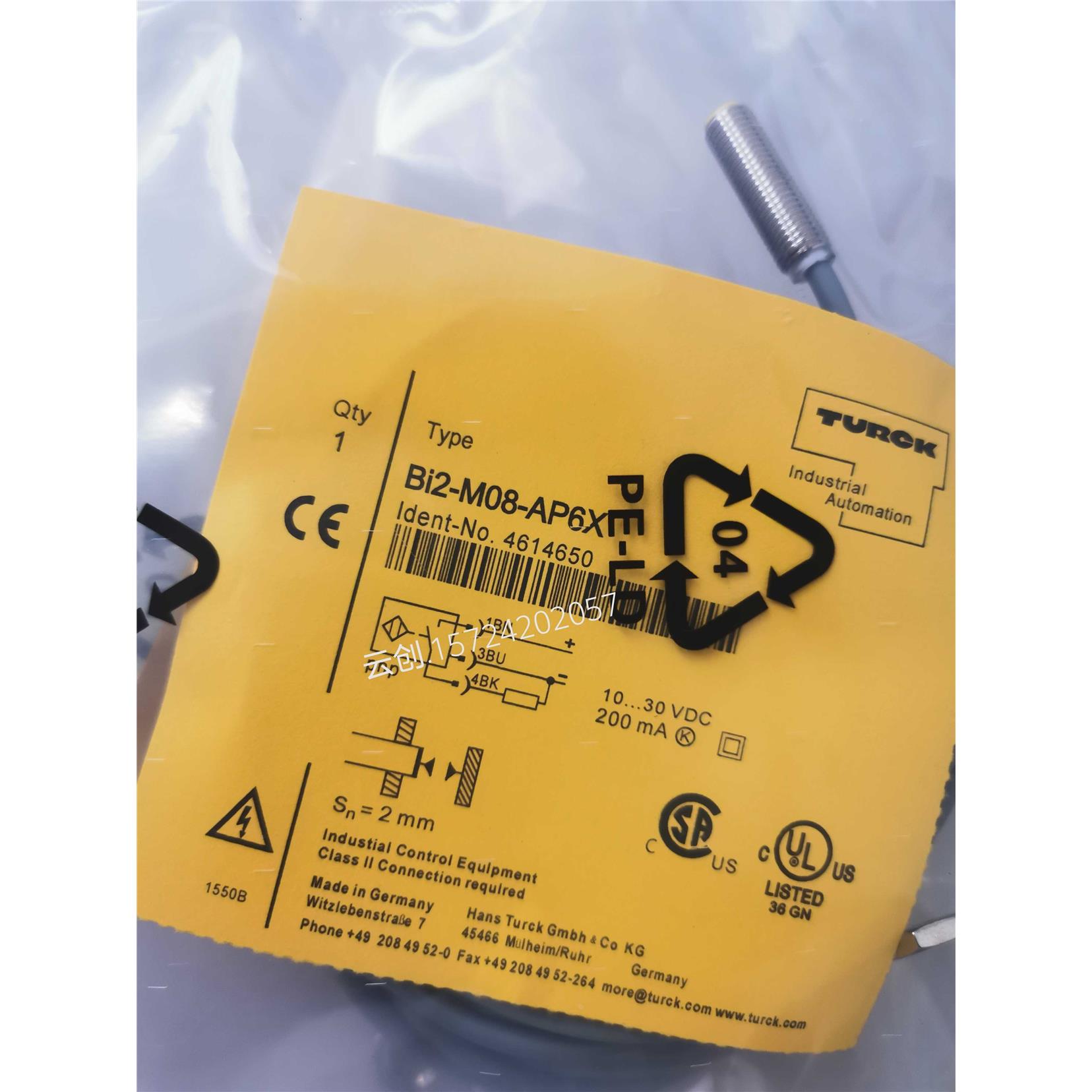 全新现货包邮图尔克接近开关BI2-M08-AP6X BI1-EG05-AN6X传感器