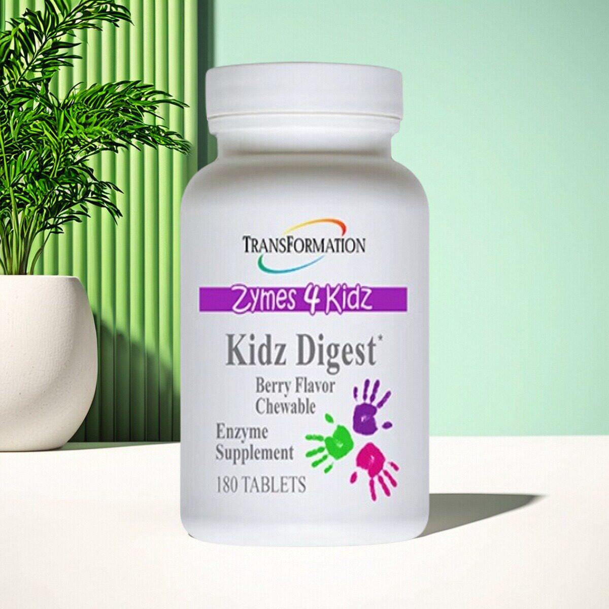Transformation儿童消化酶咀嚼片Kidz Digest 180粒保税仓发 顺丰