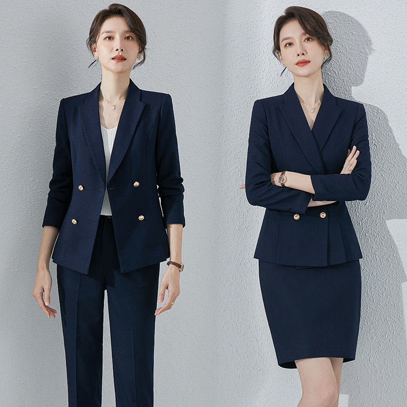 诗璐雅春秋新款时尚职业套装女高端售楼珠宝店工作服面试西服正装