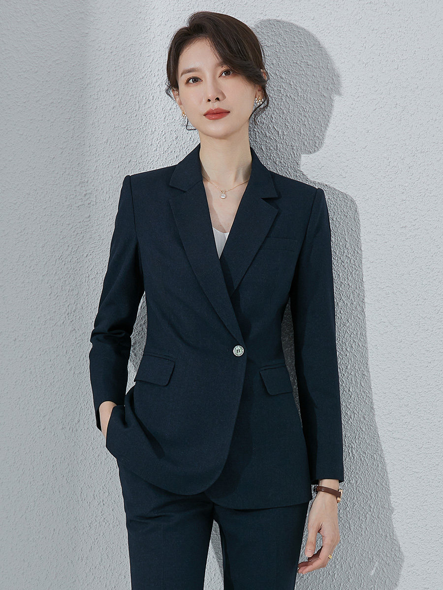 诗璐雅西装外套女春秋季2025新款时尚一粒扣职业装韩版干练工作服