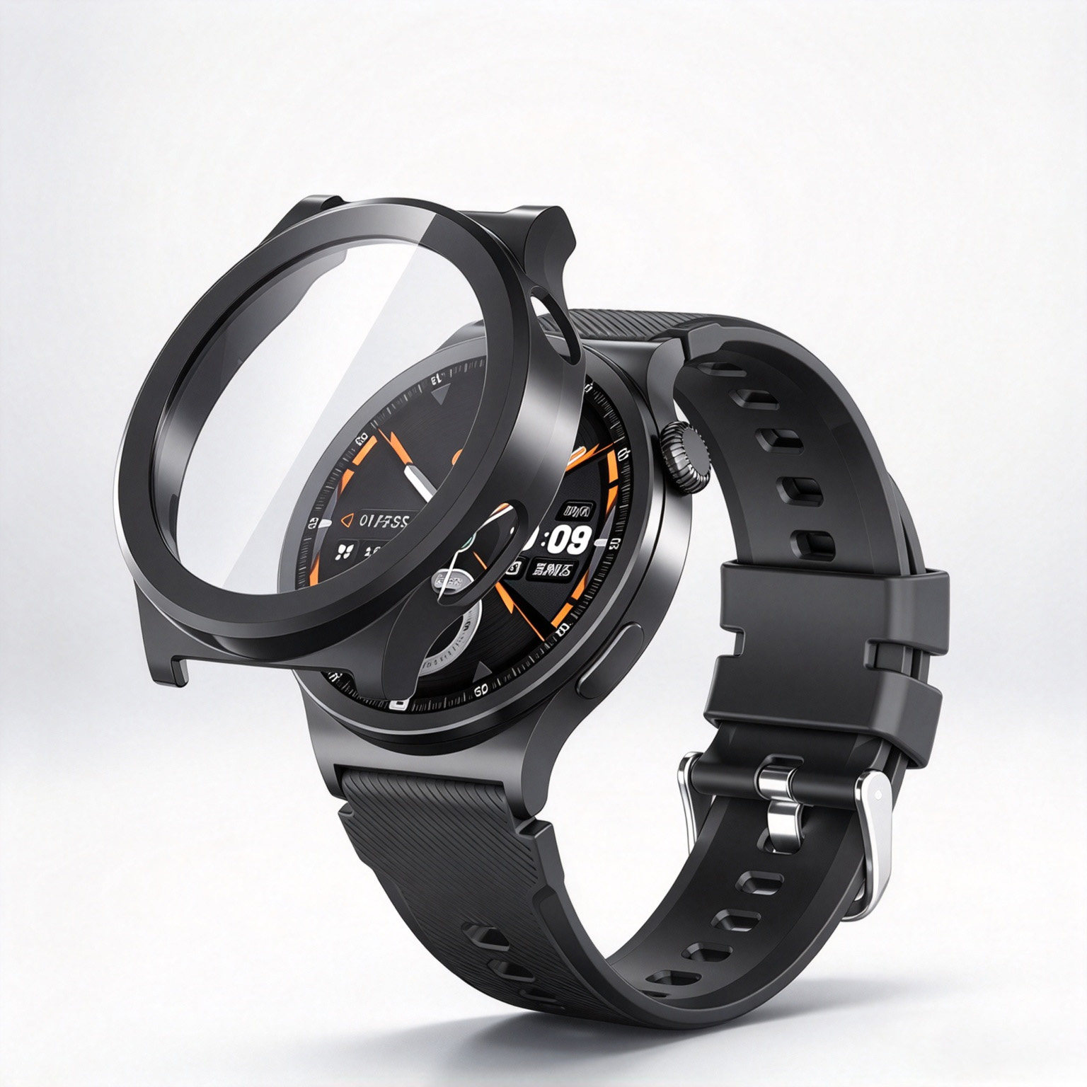 适用于VIVO Watch6保护壳新款vivo手表watch6高清蓝牙版全包钢化膜vivo智能手表贴膜壳膜一体esim屏幕外壳