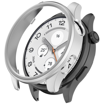 适用于小米手表watch5保护壳防摔半包边框xiaomi保护套Watch5镂空防磕碰防刮eSIM版表壳pc外壳透明配件