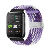 41mm替换表带个性 适用oppowatch 3编织卡扣表带单圈弹力oppo watch4pro智能手表带46mm 透气非原装 配件