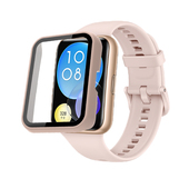 watch 适用华为 HUAWEI FIT2手表保护壳钢化膜一体屏幕贴膜防摔Fit运动智能手环表带保护套腕带透明防刮表壳