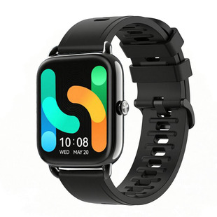 RS4 09B 02替换腕带嘿喽RT2软硅胶防水运动表链SmartWatch2智能手表配件表链 Plus表带LS11 适合Haylou