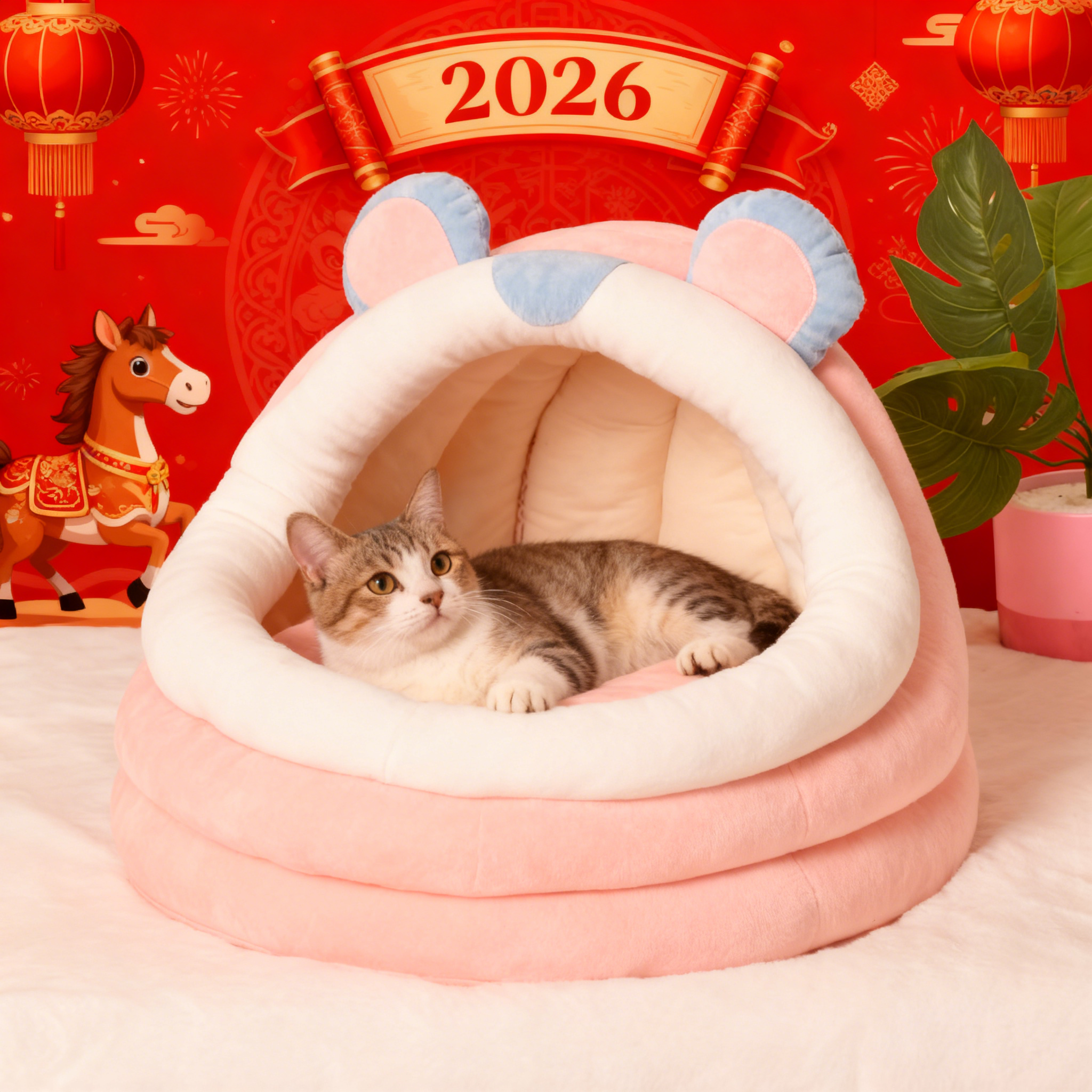 四季通用猫窝半封闭式宠物窝深度睡眠猫窝小型犬宠物窝猫床别墅,宠物/宠物食品及用品,猫窝/屋/帐篷/沙发,淘宝优惠券,粉丝福利购,淘宝优惠卷