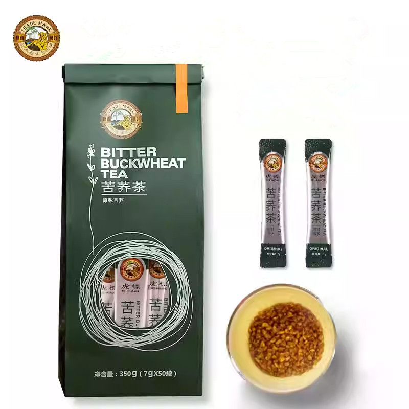 虎标苦荞茶350g袋装7g*50小袋 四川凉山全胚芽苦荞麦茶全颗粒荞麦
