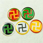 万字符手机贴3cm单面潘万字福三元 两元 手机贴五行八卦福太极图贴