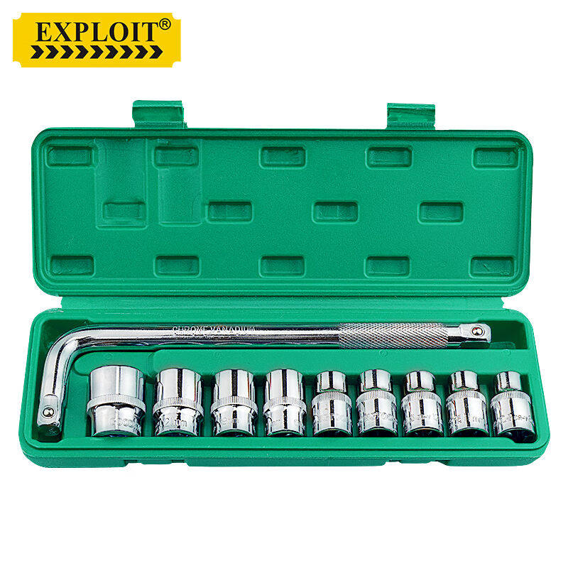 开拓（EXPLOIT）汽修工具箱棘轮扳手套筒套装修车组套轮胎拆卸10