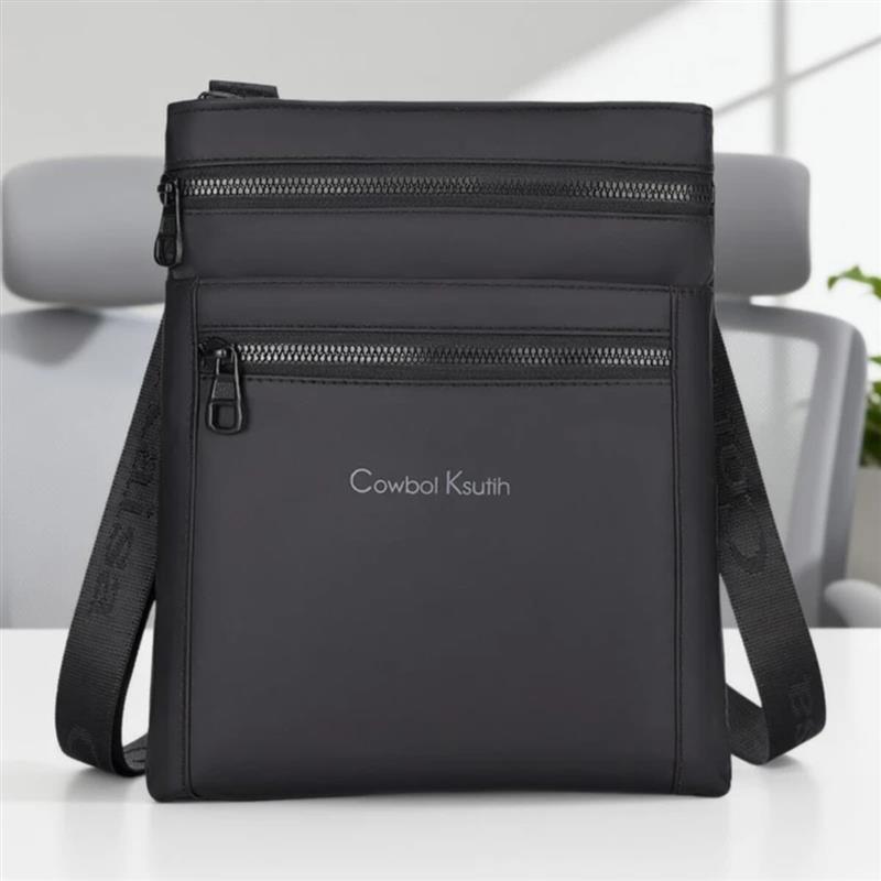 古格优选百货1休闲包软面拉链男士斜挎包收钱包防水肩包轻便商务