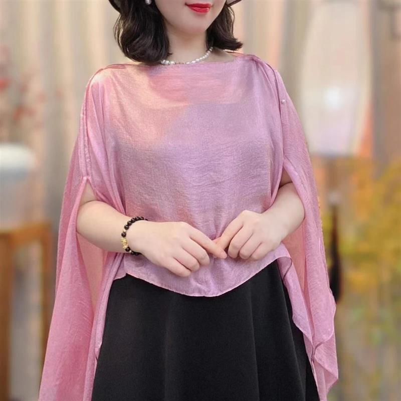 超级卖服装百货2围巾夏季爆纯色披肩外搭套头披肩丝巾女旅游度假
