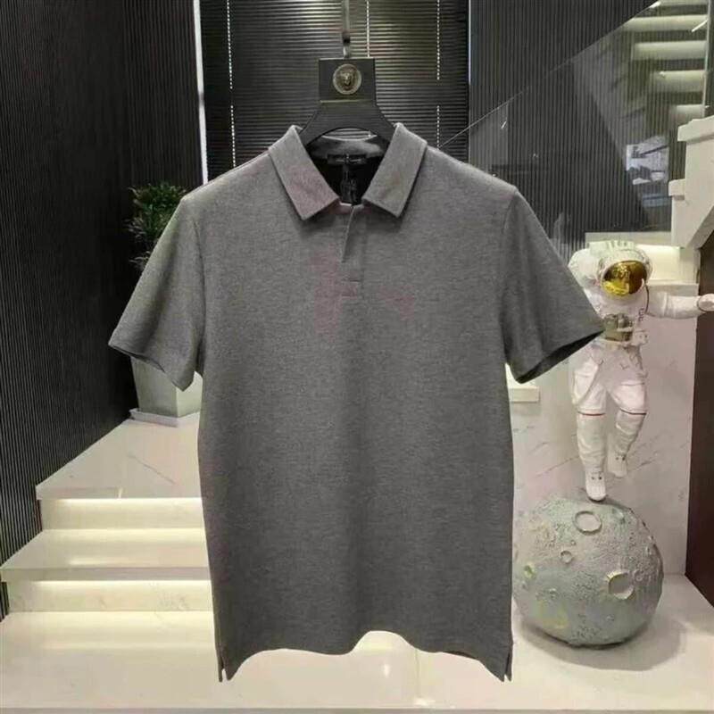 海莱轻奢精品服饰2夏男士高奢简约净版商务休闲百搭显瘦时尚短袖