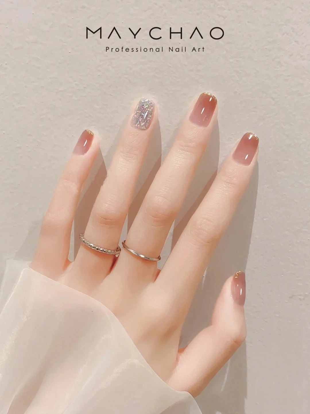 手工穿戴甲小红书美甲新款简约纯欲少女美甲成品可拆卸假指甲贴片