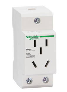 施耐德EA9XN5210模数化导轨式电源插座AC30五孔5孔二三插三孔10A