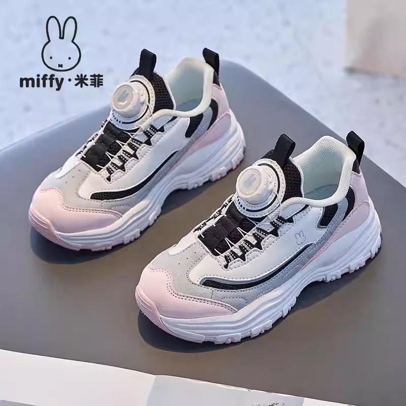 Miffy米菲童鞋2026春季新款女童运动鞋网面透气休闲鞋儿童跑步鞋