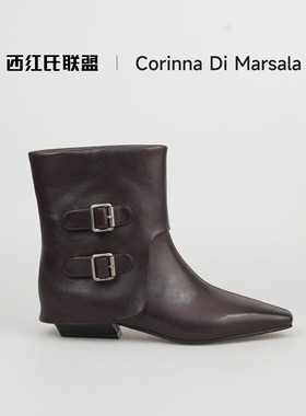 【夏天专享】【西红氏】时装靴X22A355M3603-1跟高3cm半码拍大