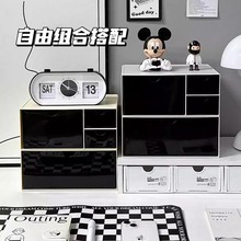 桌面抽屉式收纳盒宿舍书桌大容量书本多层整理盒办公室文具置物架