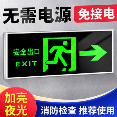 消防安全出口指示牌紧急逃生标志