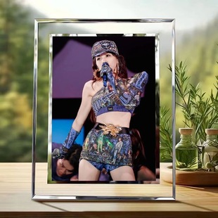 陈嘉桦Ella周边学生水晶玻璃相框精致摆件装饰送朋友闺蜜同学礼物