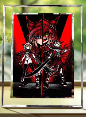 blacksouls小红帽游戏玻璃相框定制宿舍高档简约摆台生日纪念礼物