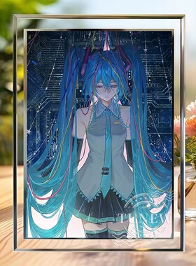 初音未来19周年水晶相框可定制