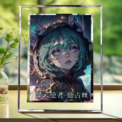 愁云使者薇古丝英雄联盟相框摆件