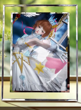 以闪亮之名魔卡少女相框摆件周边