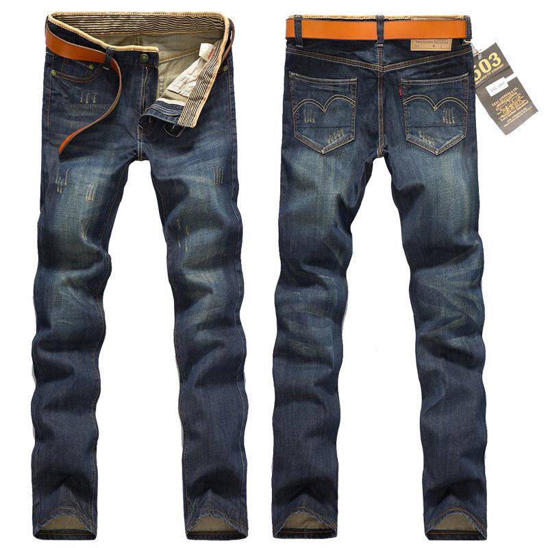 men jeans pants long straight jeans pants for men trousers裤图片