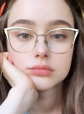 防蓝光镜平光镜 girl fashion optical glasses frames for women