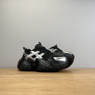 街头潮流黑色运动鞋 外贸出口韩国单高品质女鞋 轻质厚底增高老爹鞋