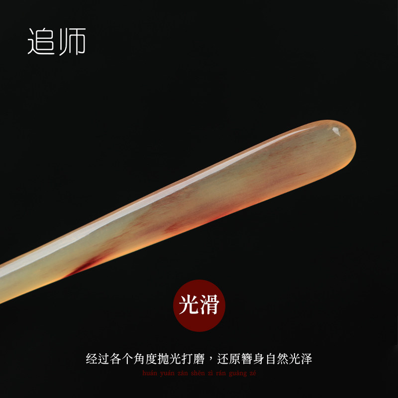 追师日常发簪追师牛角簪子图片