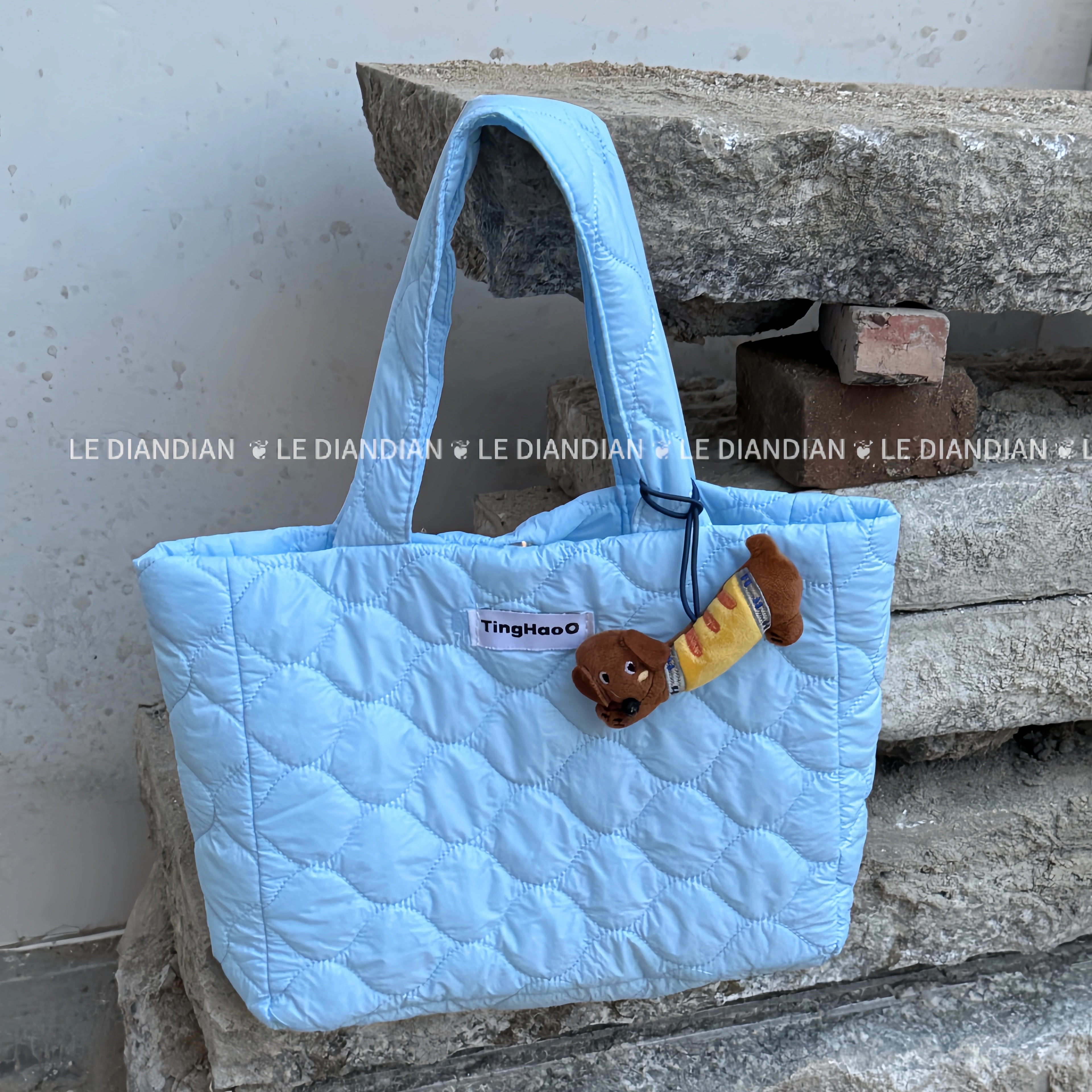 马卡龙色系~秋冬马卡龙色系大容量通勤INS风手提包外出杂物小包