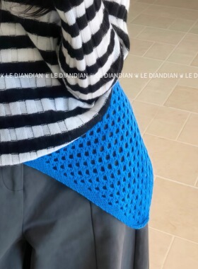 抢眼屁帘子~服饰搭配叠穿神器氛围感穿搭配饰小众镂空针织半身裙