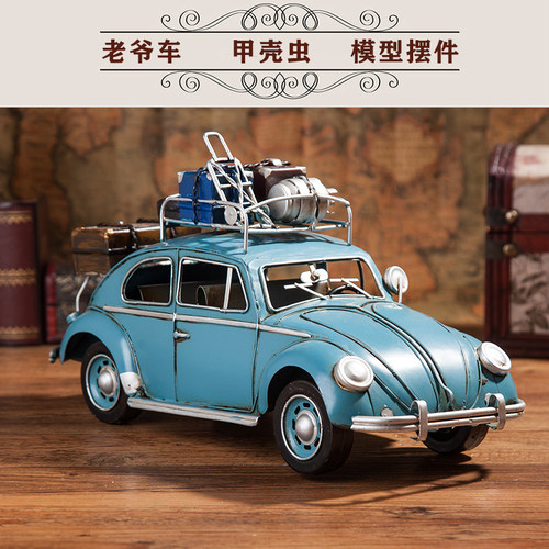 速发复古怀旧老型铁式老爷车汽车模艺装饰摆件餐厅客厅书柜摆件
