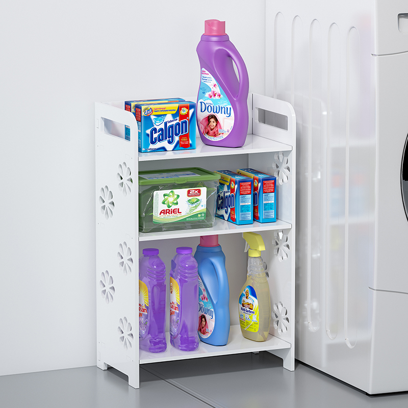 速发台放洗落液收纳架子衣间多层置物浴室厕所卫生地浴室放洗漱用