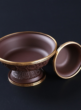 速发黄铜供奉水品八佛物吉祥莲花护法杯供酒杯家用供瑞水杯圣用摆