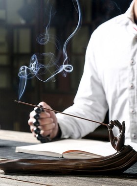 速发 香薰炉卧香线香沉用炉檀香炉香道香盒香插家香摆件