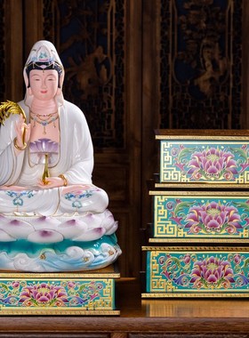 速发佛像底菩供公座观音座萨关台神位神像加高莲花座佛龛放佛的增