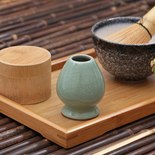 速发日式工具茶筅立 穗制茶刷百二十本立常茶 茶道碗陶瓷竹具套装