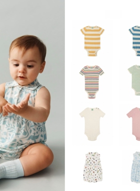 26春夏ins爆款丹麦FUB同款新款童装男女儿童针织条纹背带包屁短裤