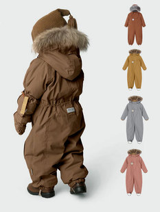 防水防风加厚滑雪服宝宝连体保暖棉服 男女幼童装 冬季 丹麦mat同款