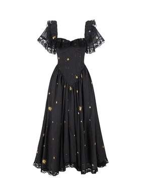 《鹦鹉梨严选》黑夜群星连衣裙SelkieCollection SKSCG1740VLP487