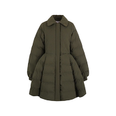 中长款 廓形棉服 橄榄绿 泡芙棉服 Selkie collection