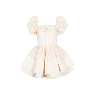 早春上新|邦尼蓬蓬裙 幻影粉色纯棉连衣裙 Selkie Collection