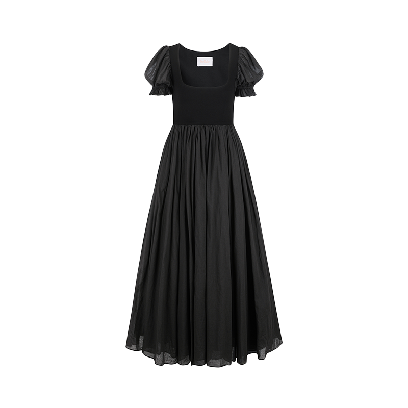 赫本风宫廷复古优雅显瘦收腰长裙